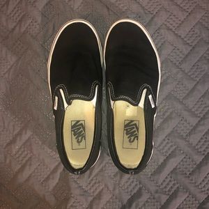 Black Slip On Vans